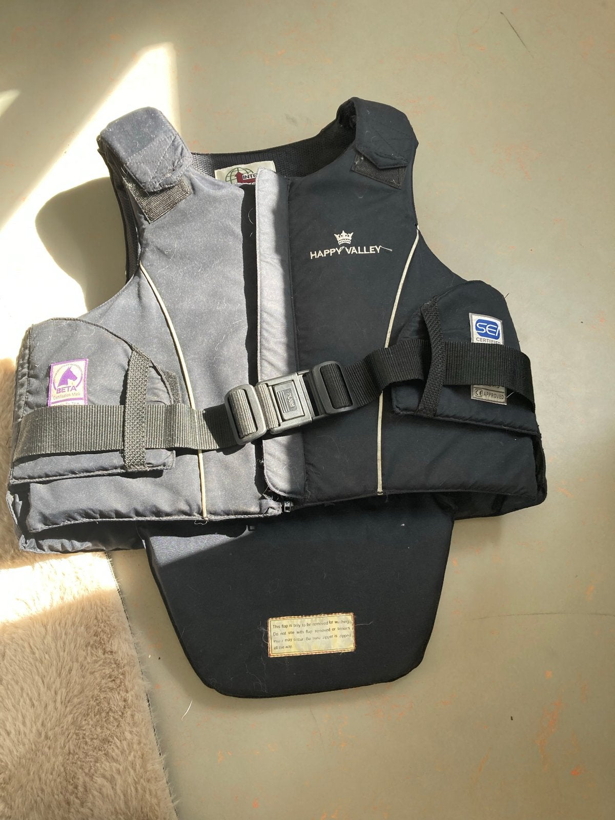 Paardrij body protector, Gebruikt, Ophalen of Verzenden, Veelzijdigheid, Zwart