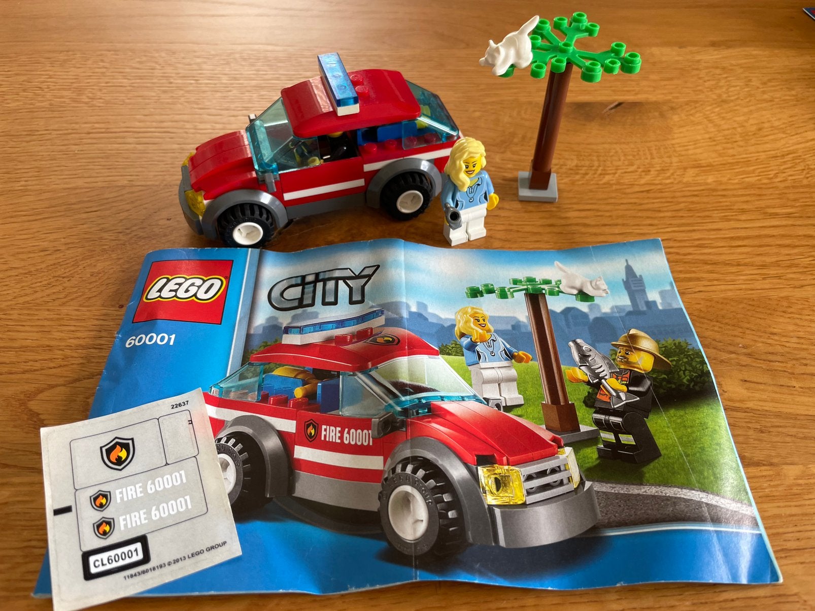 Lego city 60001 brandweer commandant, Ophalen of Verzenden, Zo goed als nieuw