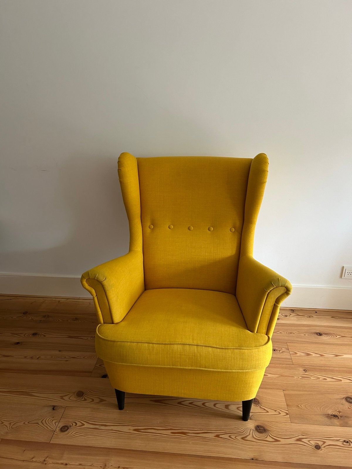 IKEA STRANDMON fauteuil, Huis en Inrichting, Ophalen, Gebruikt, 75 tot 100 cm, Stof