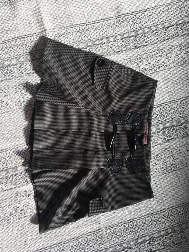 Fornarina Kort rokje met ruitpatroon, Kleding | Dames, Zwart, Nieuw, Ophalen of Verzenden, Maat 36 (S)