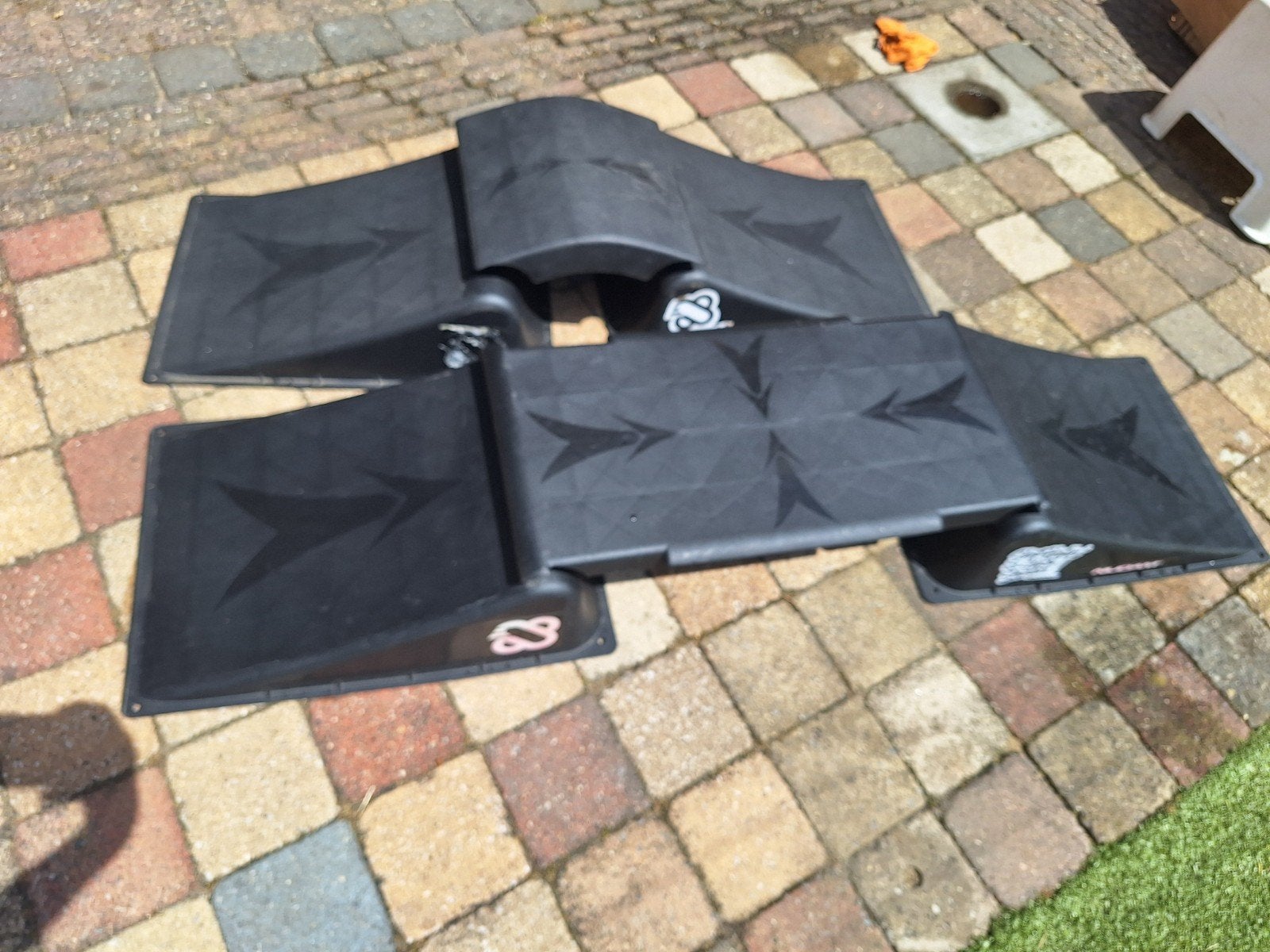 Skateboard/BMX schansen set - 2 ramps, Ophalen of Verzenden, Gebruikt