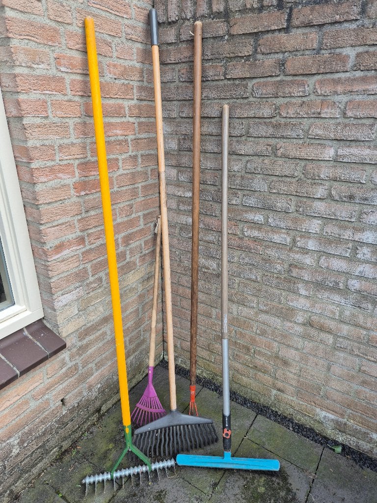 5 stuks Tuingereedschap met steel, Ophalen, Gebruikt, Overige soorten, Gardena