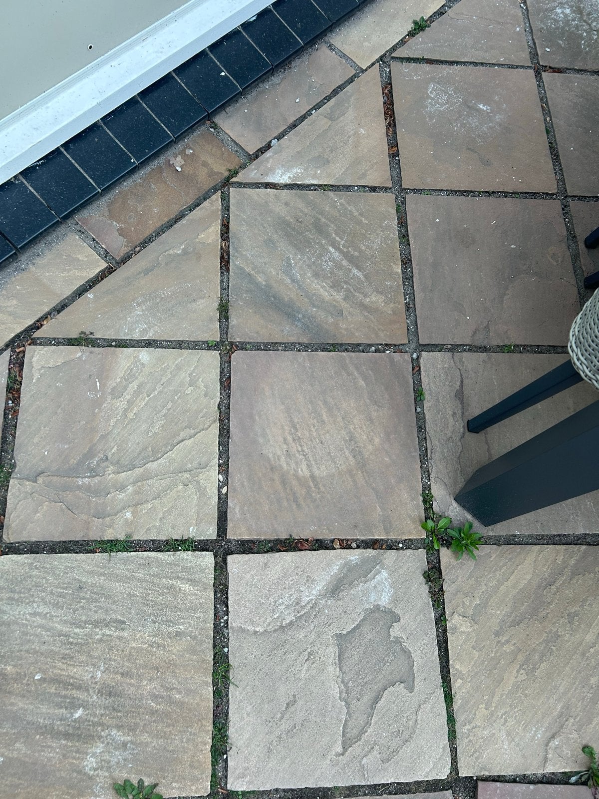 Natuursteen terrastegels 40x40 cm, Ophalen, Gebruikt, 5 tot 10 m², Natuursteen