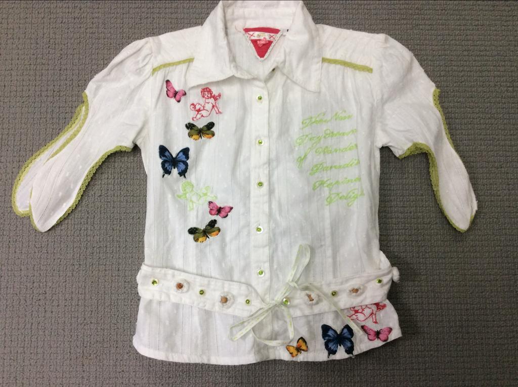 GUESS Blouse Maat 116/122, Ophalen, Zo goed als nieuw, Meisje, Overhemd of Blouse