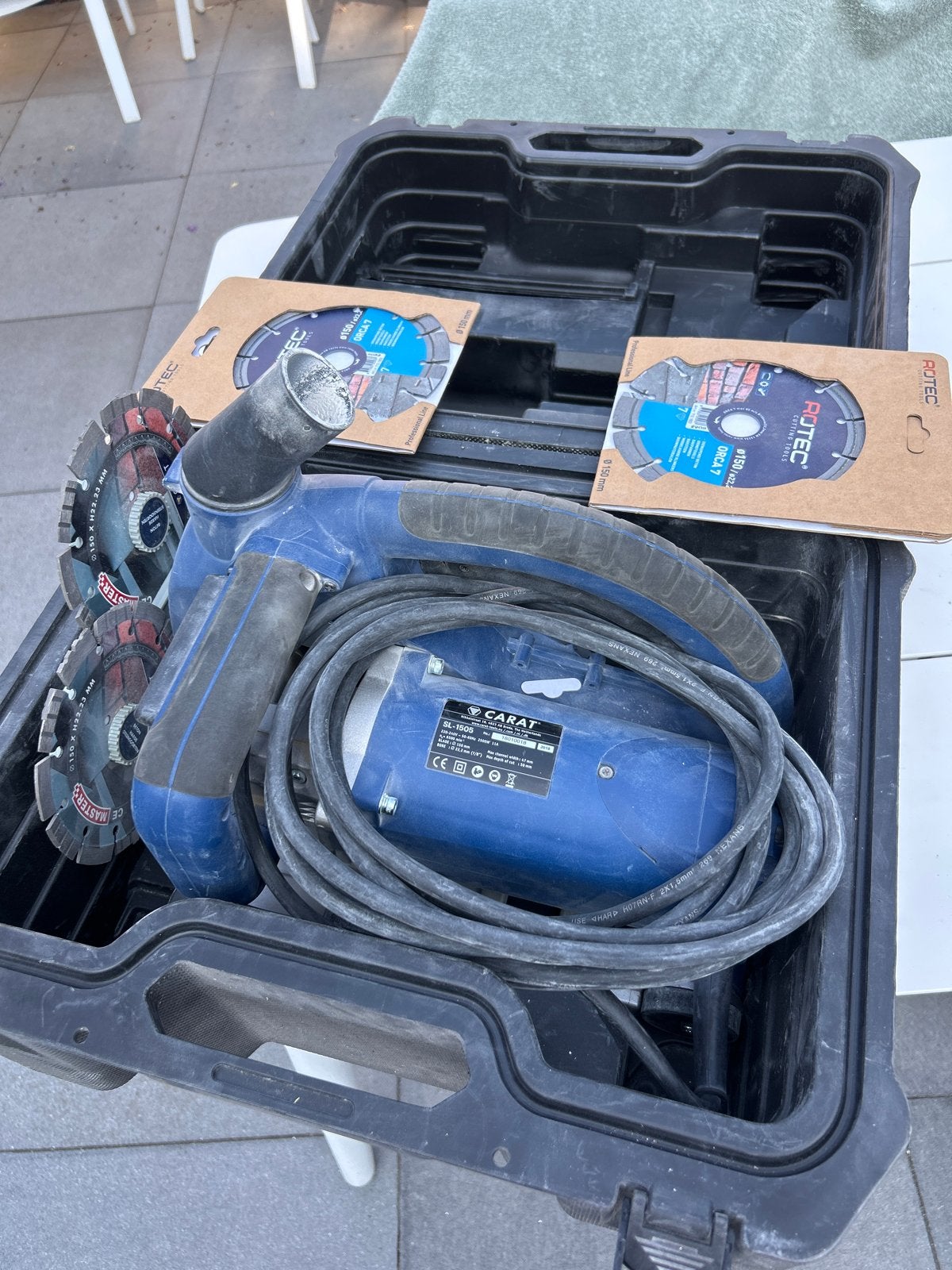 Carat SL-1505 Muurfrees met diamantbladen, Ophalen, Gebruikt