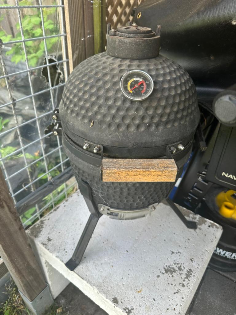Mini kamado bbq, Tuin en Terras, Ophalen, Gebruikt