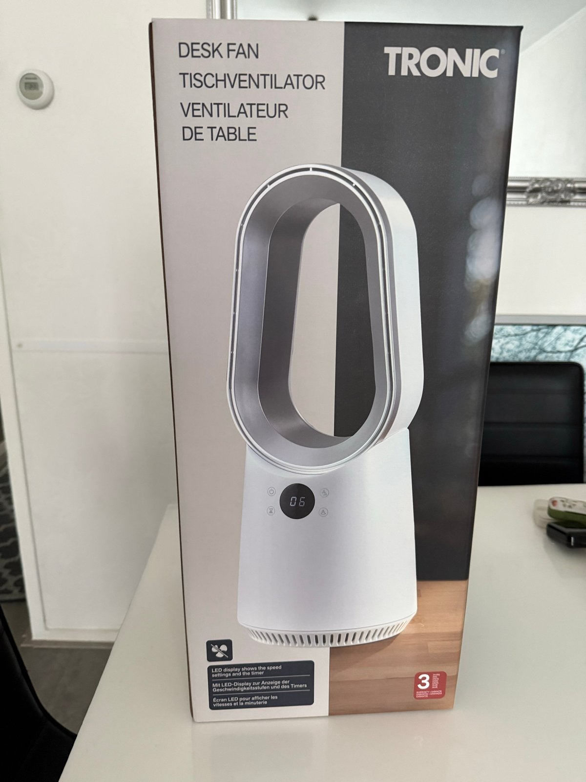 TRONIC Bladeless Tafelventilator met Afstandsbediening, Witgoed en Apparatuur, Ophalen of Verzenden, Ventilator met afstandsbediening