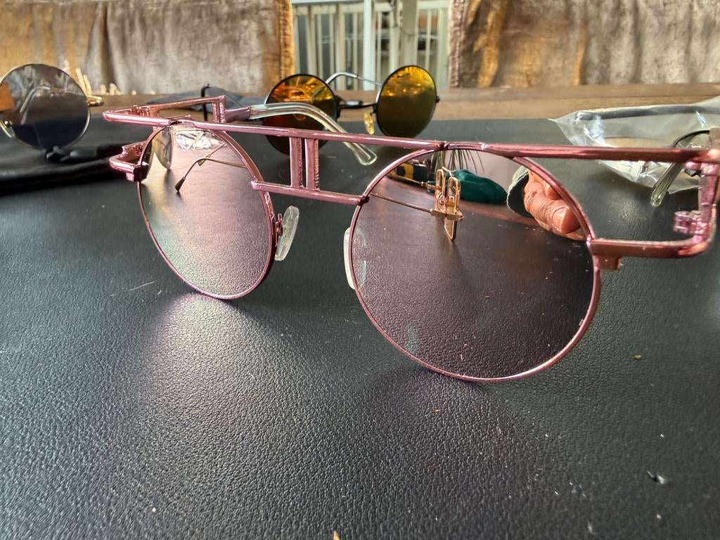 (NEW) Original Retro Vintage Pink Puss Framed Sunglasses, Overige merken, Zonnebril, Nieuw, Ophalen of Verzenden