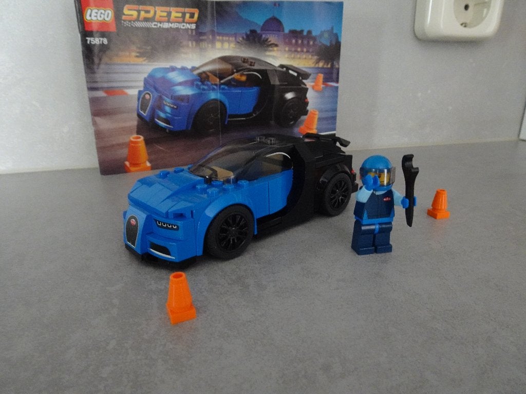 Lego Speed Champions Bugatti Chiron set 75878, Lego, Zo goed als nieuw, Complete set, Inclusief instructies