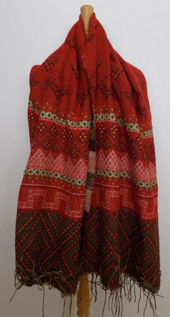 Mooie kleuren aztec look print sjaal, Kleding | Dames, Mutsen, Sjaals en Handschoenen, Verzenden, Zo goed als nieuw, Maat 42/44 (L)