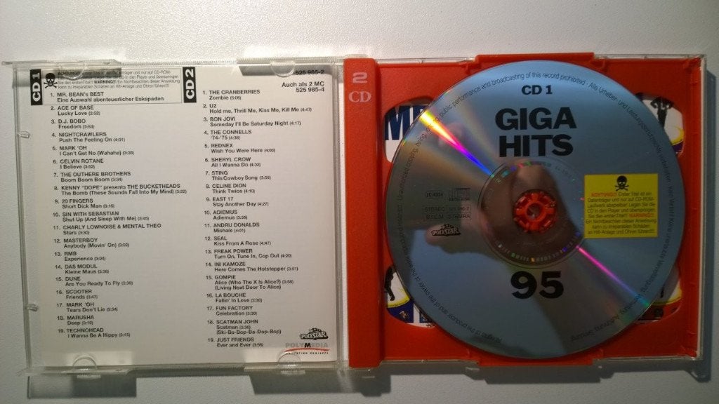 Giga Hits 95 Inclusief 12 Minuten Video The Best Of Mr Bean, Ophalen of Verzenden, Zo goed als nieuw, Pop, Album