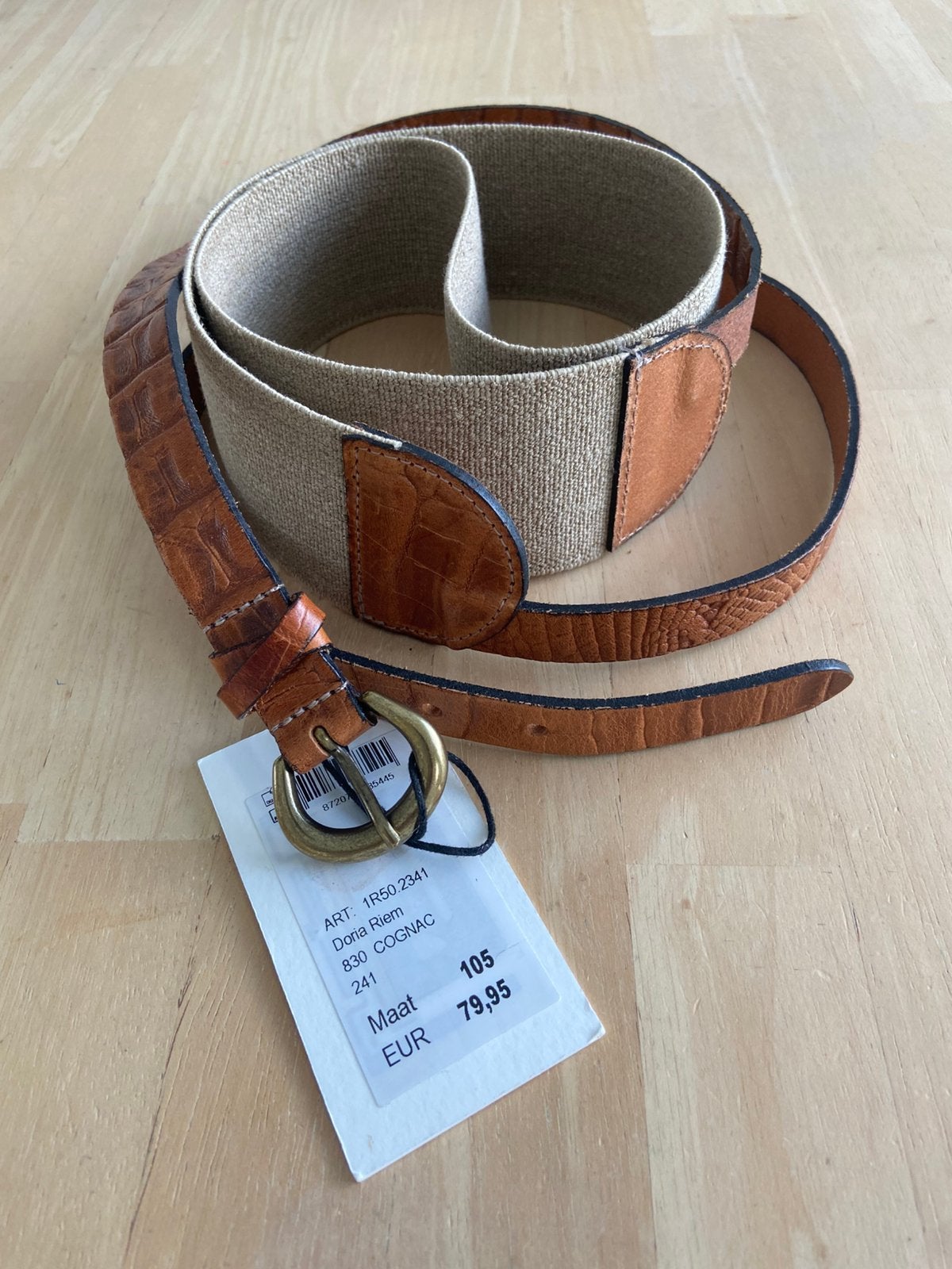 Purdey leren riem nieuw, Echt leder, Nieuw, Ophalen of Verzenden, Bruin