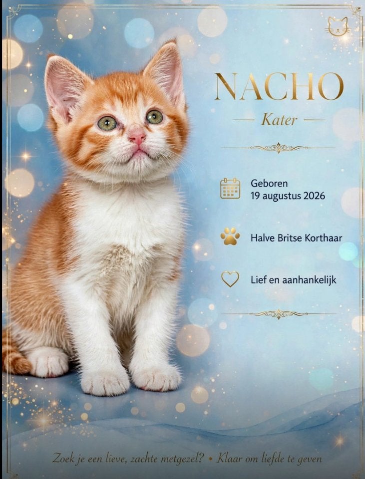 Kittens half brits, Dieren en Toebehoren, Meerdere dieren, Ontwormd, 0 tot 2 jaar
