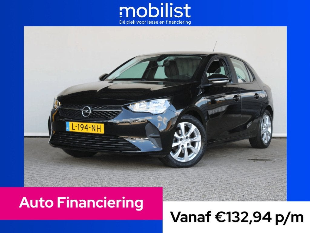 Opel Corsa 1.2 Edition (bj 2021), 1199 cc, Zwart, Bedrijf, Handgeschakeld