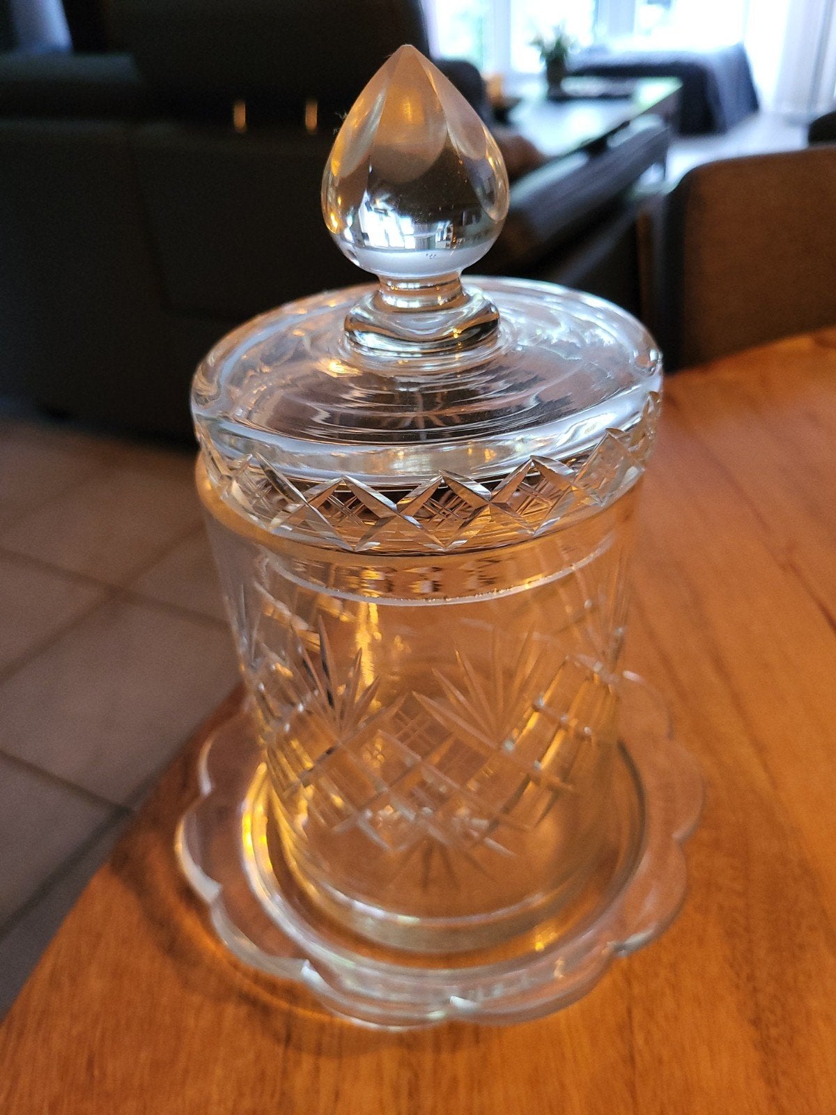 Kristallen beschuitpot, Antiek en Kunst, Ophalen