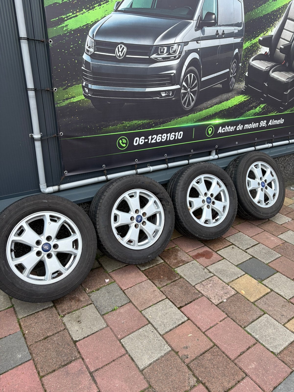 Ford Transit Custom 16 inch velgen banden 205/65/16, Ophalen, 16 inch, 205 mm, Zomerbanden