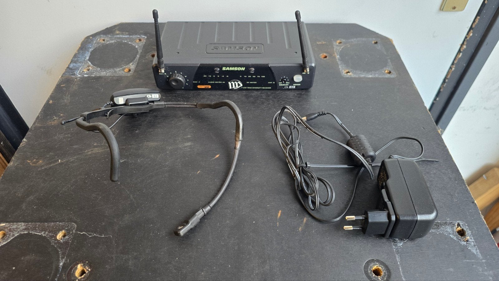 draadloze headset samson cr77 uhf true diversity receiver, Ophalen of Verzenden, Gebruikt, Overige typen, Draadloos
