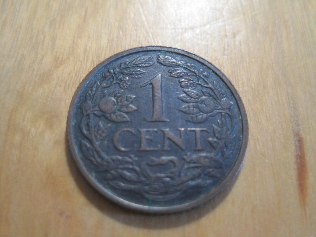 1 cent munten van 1928 t/m 1930 Nederland, Verzenden, Koningin Wilhelmina, 1 cent, Setje