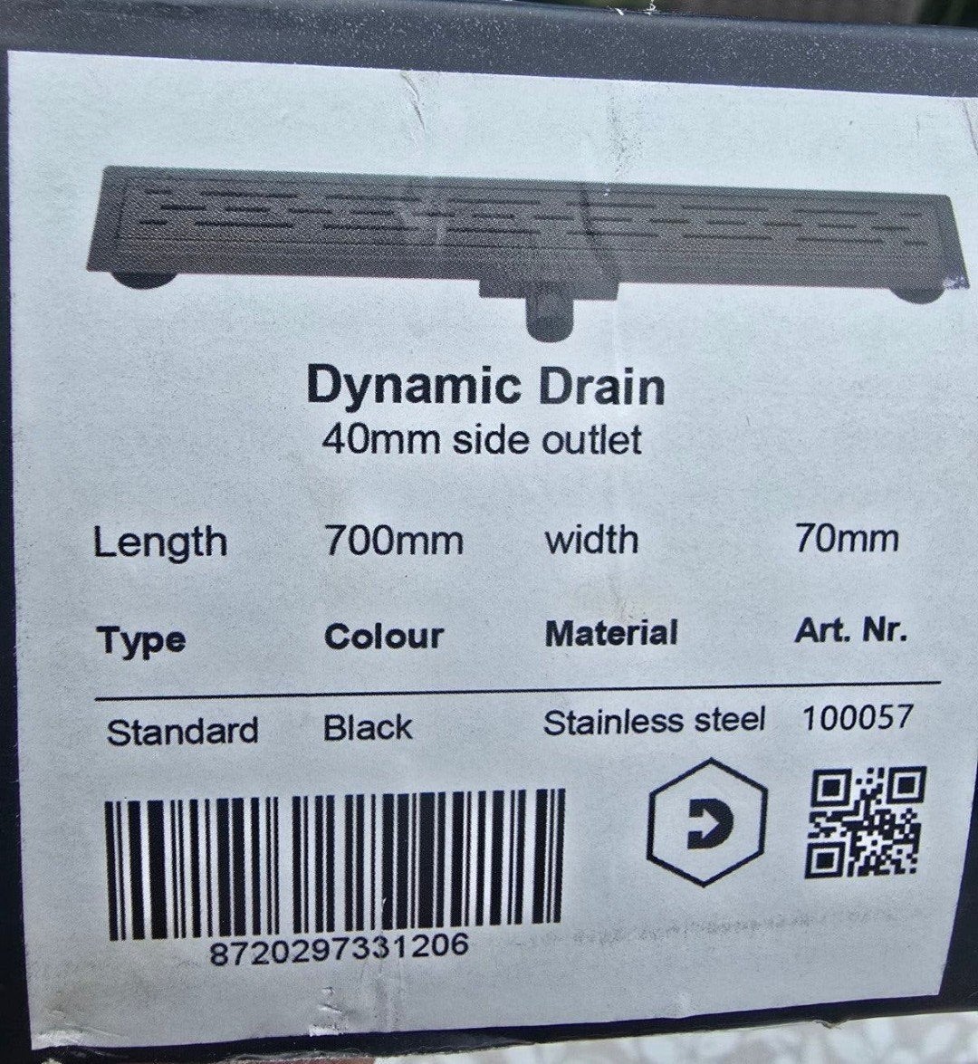 Drain douchegoot - Nieuw met lichte krasjes, Ophalen, Nieuw, Zwart
