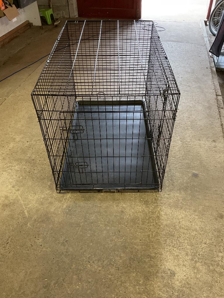 Zwarte XXL bench te koop, Dieren en Toebehoren, Hondenbenches, Ophalen, Gebruikt