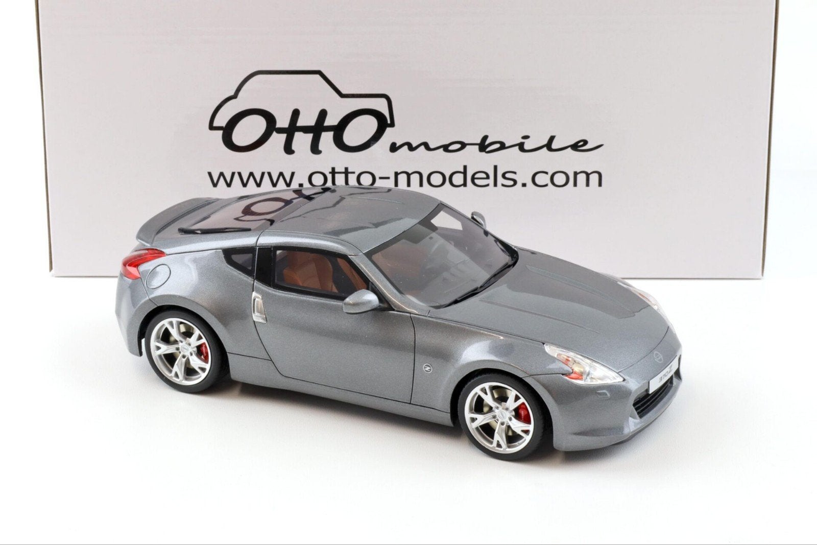 1:18 OTTO mobile OT465 Nissan 370Z Gun grey, Hobby en Vrije tijd, Modelauto's | 1:18, Ophalen of Verzenden, Nieuw, Auto, OttOMobile