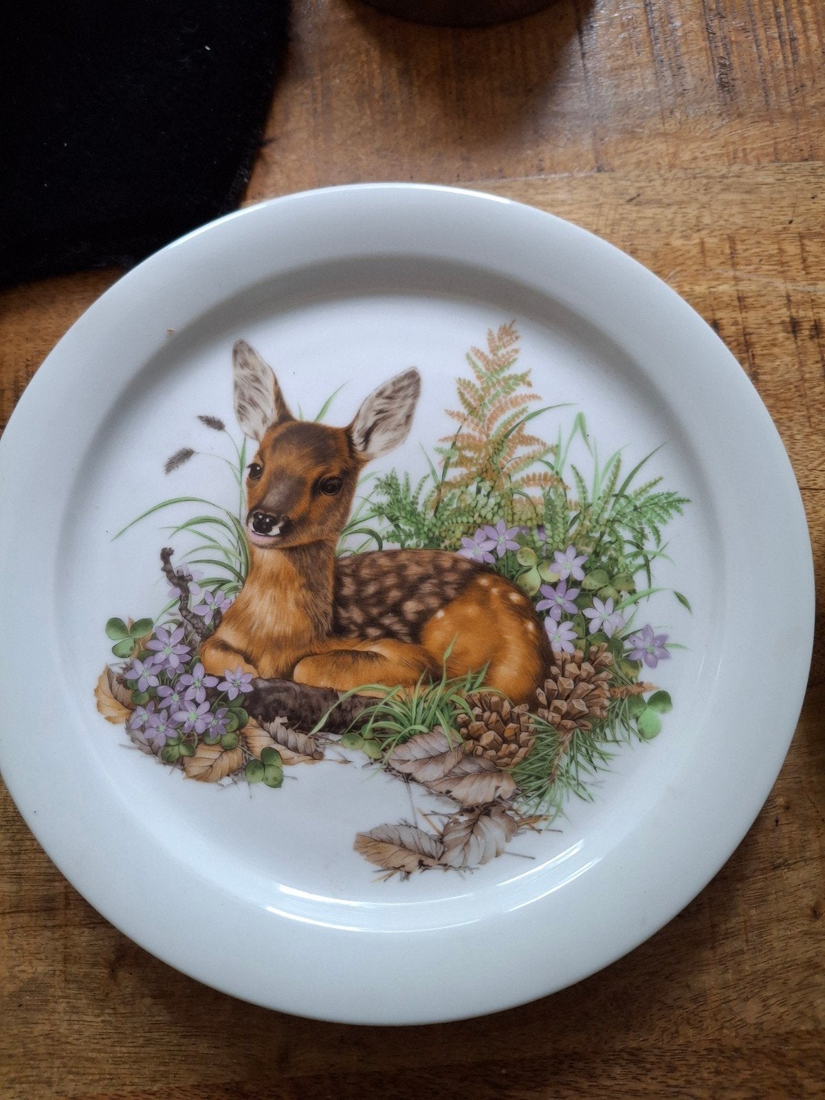 Twee decoratieve borden: Uil en Reekalf, Ophalen of Verzenden