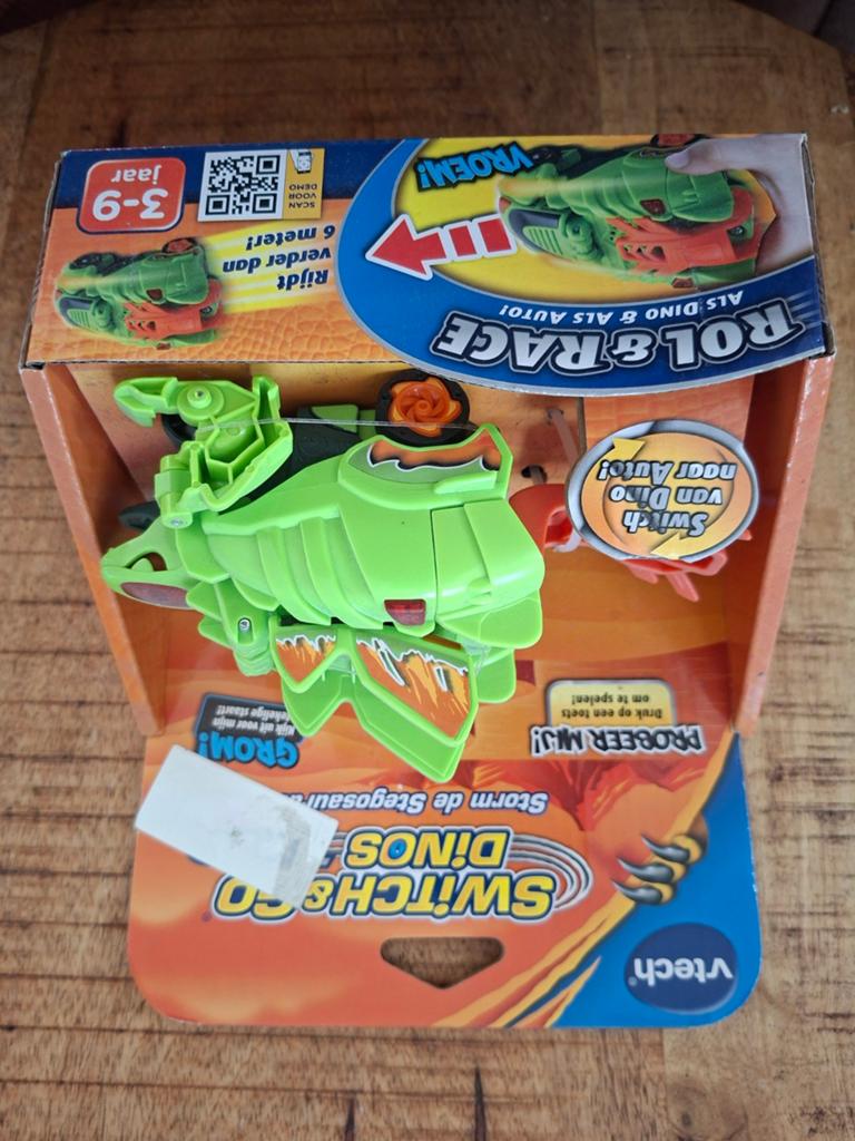 VTech Switch & Go Dinos Turbo Rol & Race Stegosaurus NIEUW, Ophalen of Verzenden, Nieuw