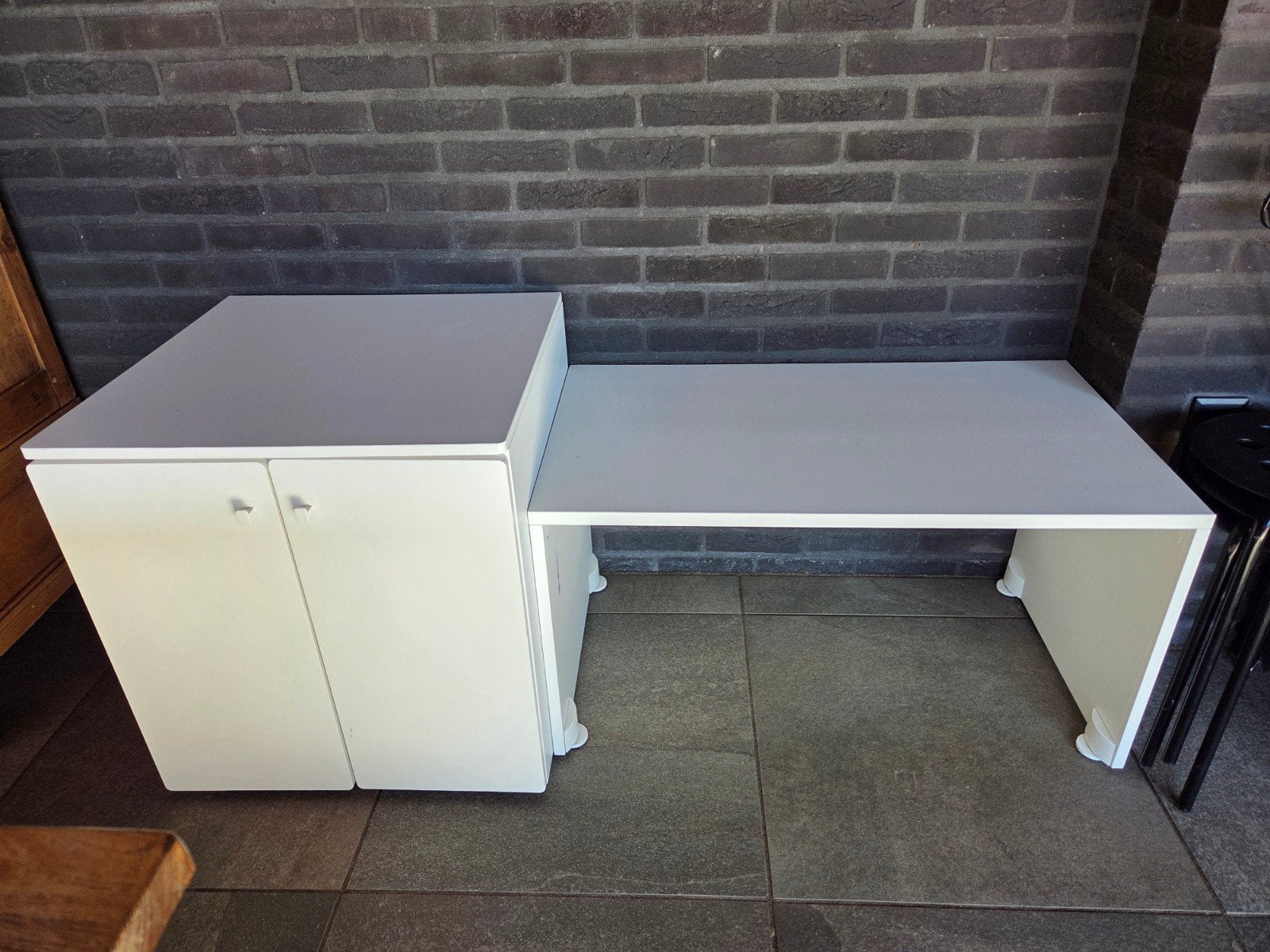 Ikea speelhoek (kastje en bureau), Huis en Inrichting, Kasten | Overige, Ophalen, Gebruikt