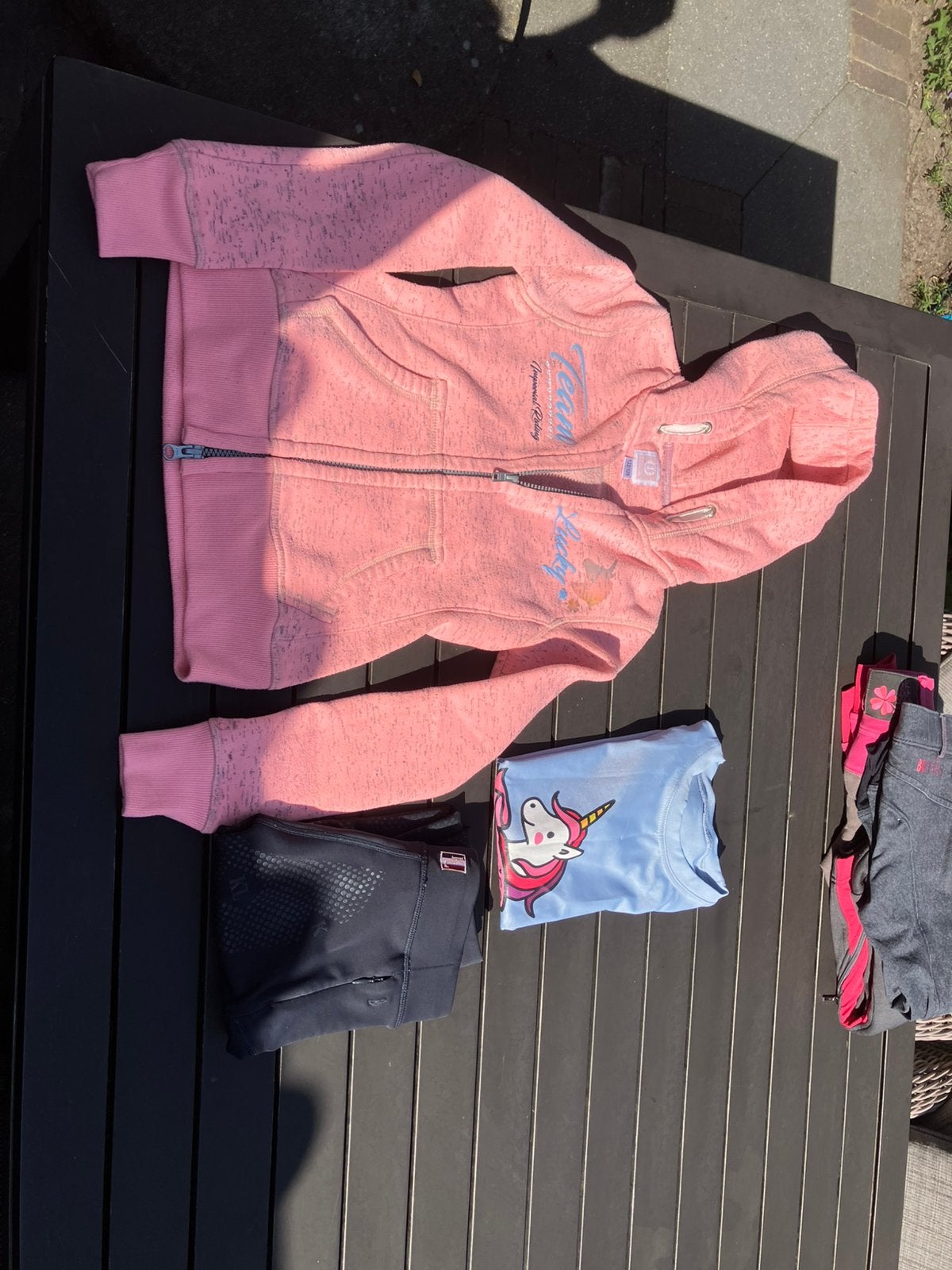 Paardrijkleding pakket maat 122-128, Ophalen of Verzenden, Gebruikt, Dressuur, Bovenkleding
