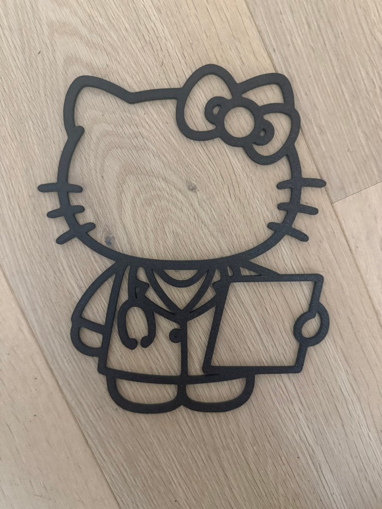 Hello Kitty, Huis en Inrichting, Verzenden, Zwart, Kunststof, Nieuw
