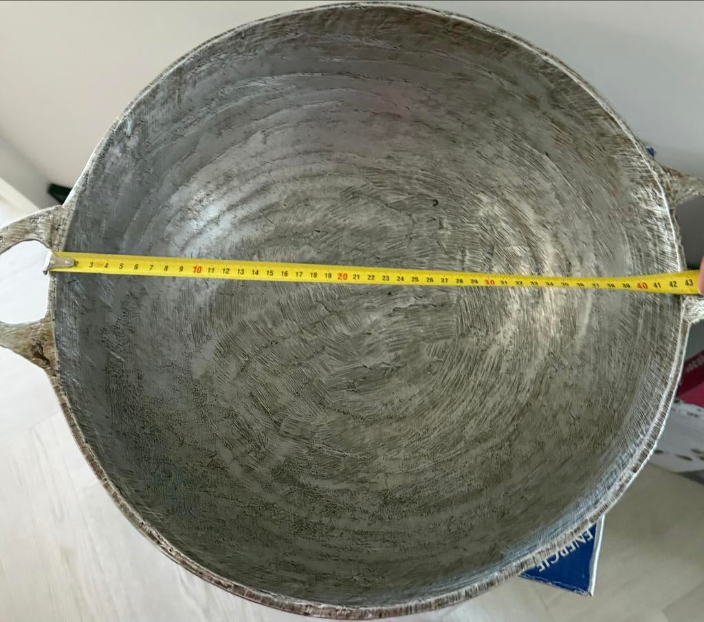 Kharahi Surinaamse Wok - Aluminium - Ø 43 cm, Huis en Inrichting, Keuken | Potten en Pannen, Ophalen, Gebruikt, Aluminium, Wok