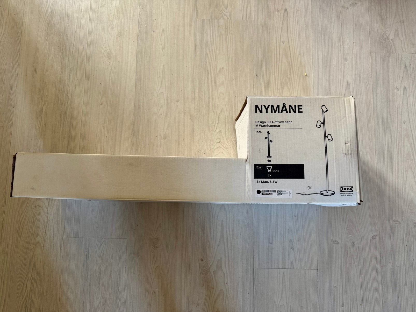 Nymane ikea vloerlamp nieuw MOET WEG!, Huis en Inrichting, Lampen | Vloerlampen, Ophalen, Nieuw, 150 tot 200 cm