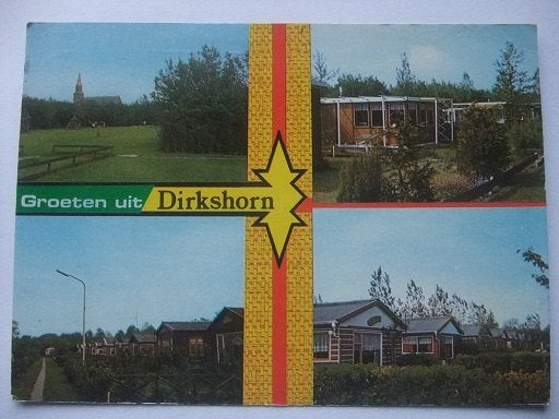 R71 Groeten uit Dirkshorn - 1975, Verzamelen, Verzenden, 1960 tot 1980, Gelopen, Noord-Holland