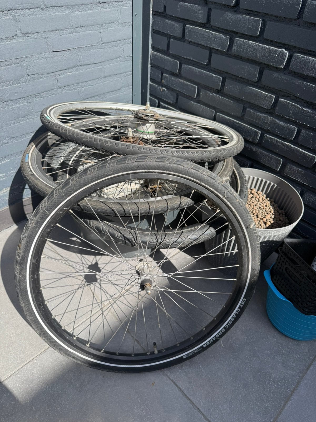 2 stuks binnenbanden en 2 stuks buitenbanden, Ophalen, Gebruikt