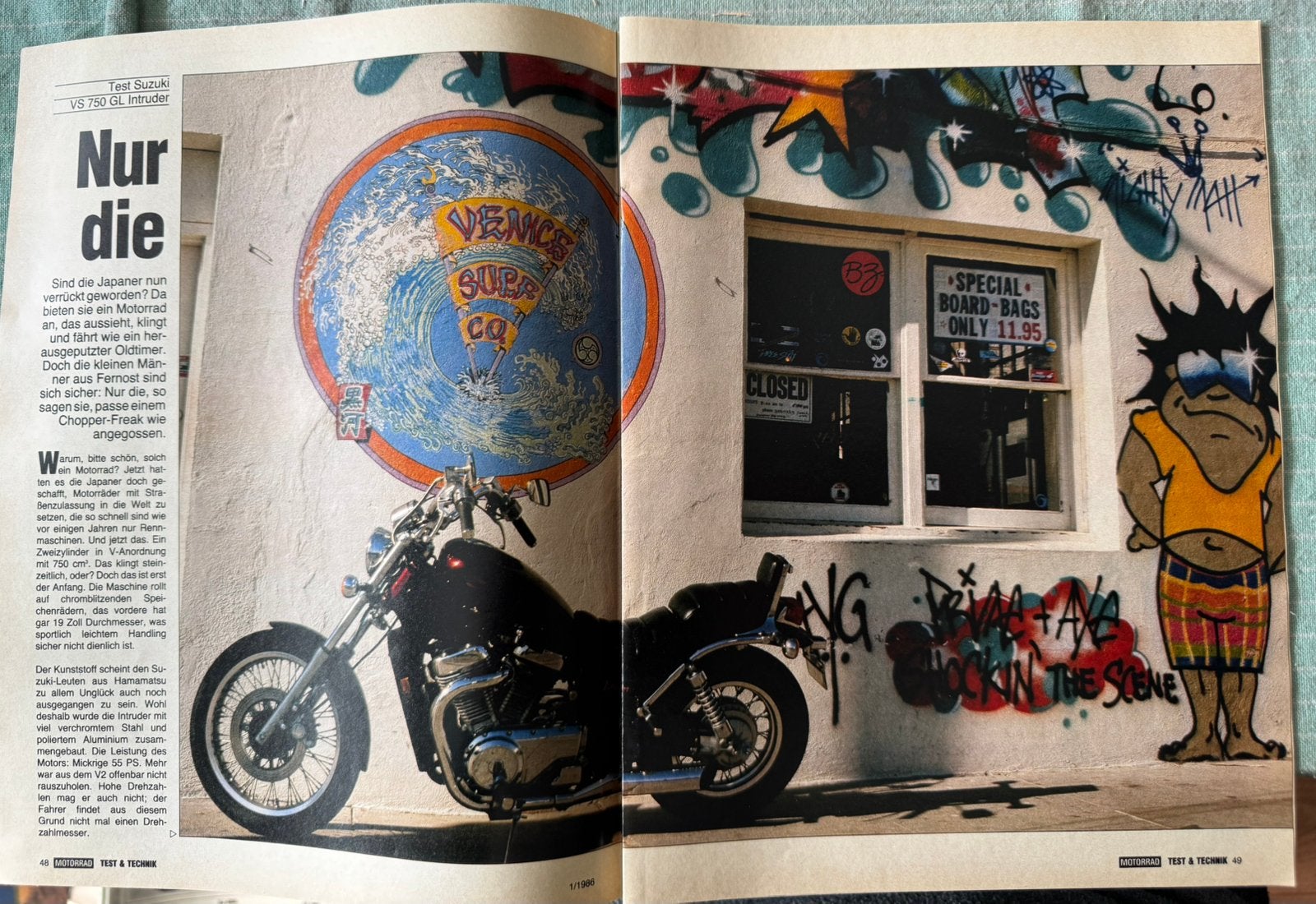 Test 1986 Suzuki VS750 GL Intruder, Verzenden, Zo goed als nieuw, Motoren