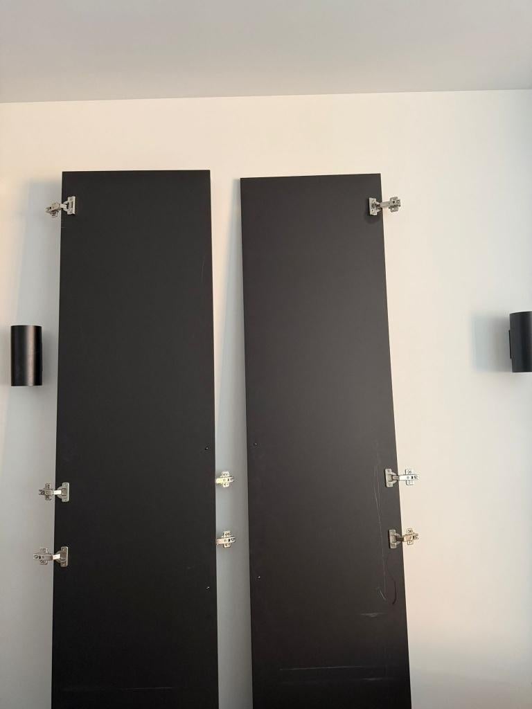 IKEA Pax deuren - zwart, 200 cm of meer, Zo goed als nieuw, Minder dan 25 cm, 50 tot 100 cm
