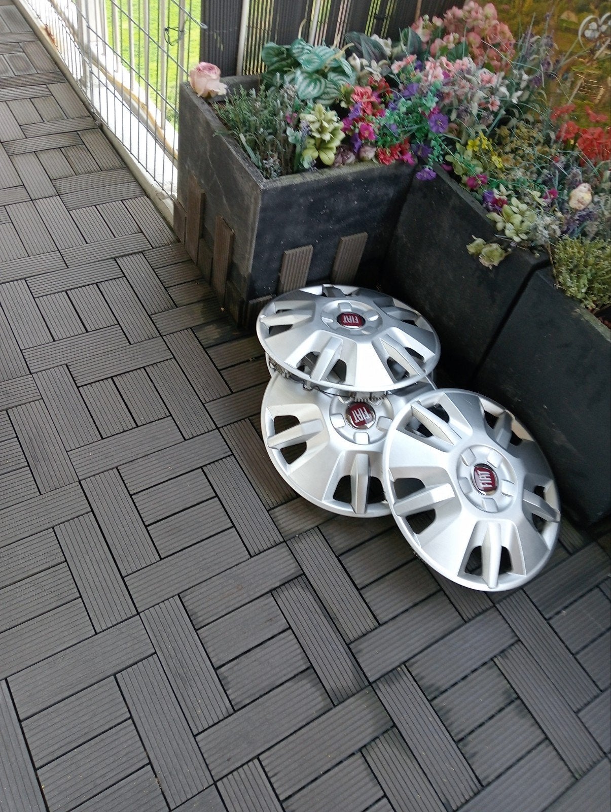 4x Fiat Ducato Camper wieldoppen 15 inch, Ophalen of Verzenden, Gebruikt