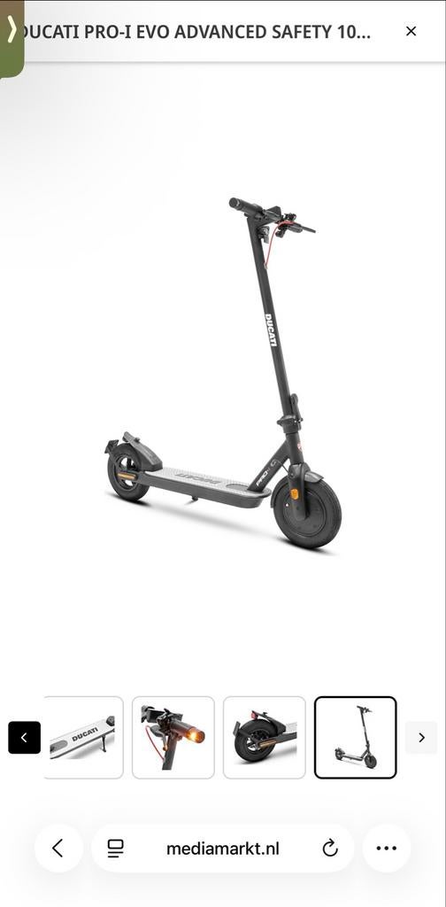 Ducati step pro, Ophalen of Verzenden, Zo goed als nieuw, Elektrische step (E-scooter)
