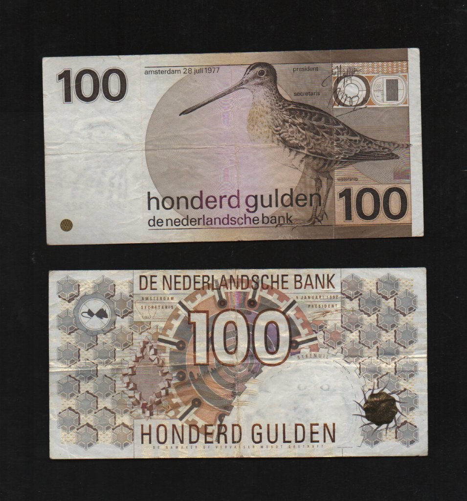 Setje 100 Gulden Bankbiljetten 1977-1992 Zeer Fraai Setje, Ophalen of Verzenden, 100 gulden, Setje