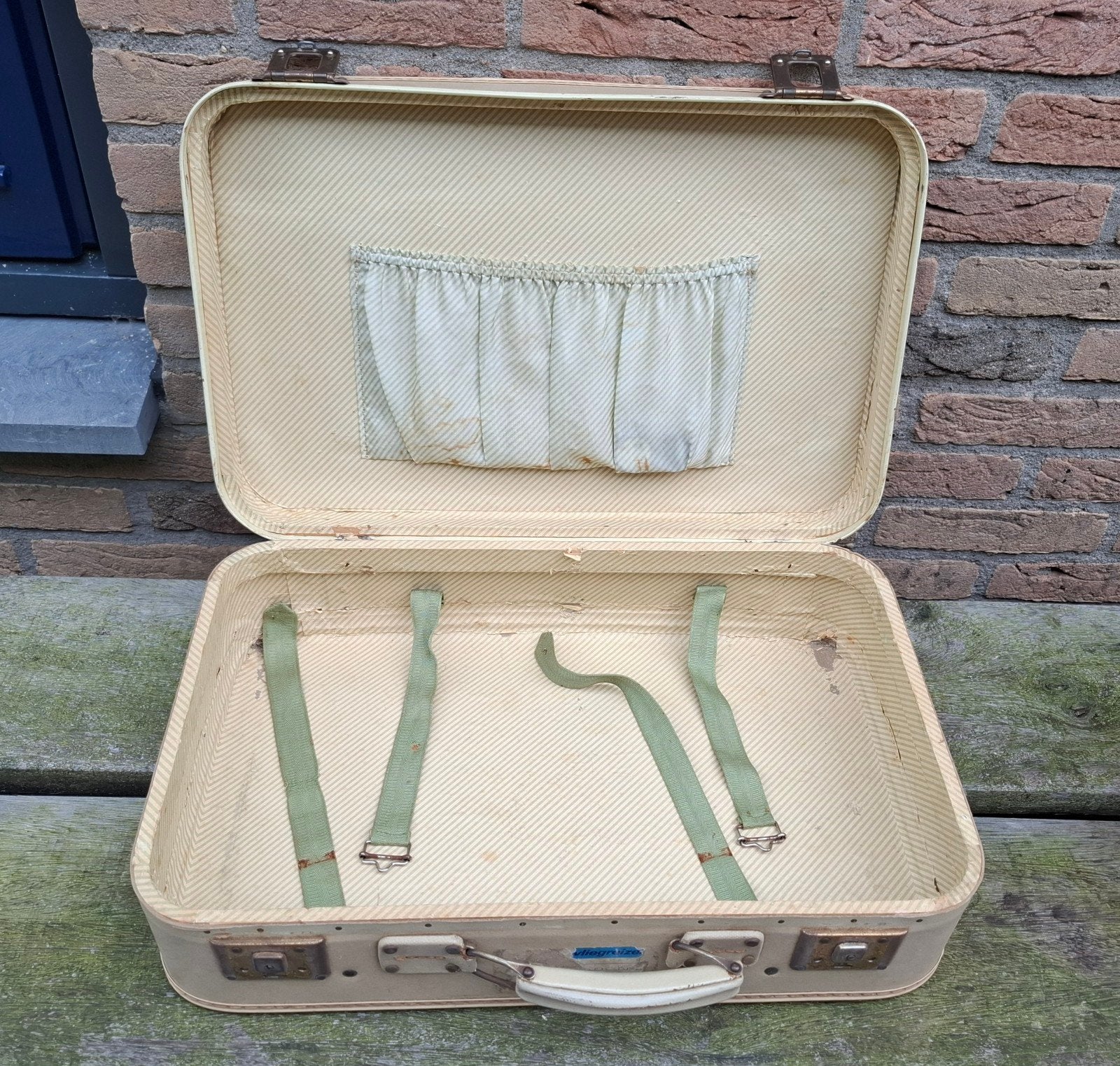 vintage jaren 50/60 reiskoffer, Verzamelen, Retro, Ophalen of Verzenden