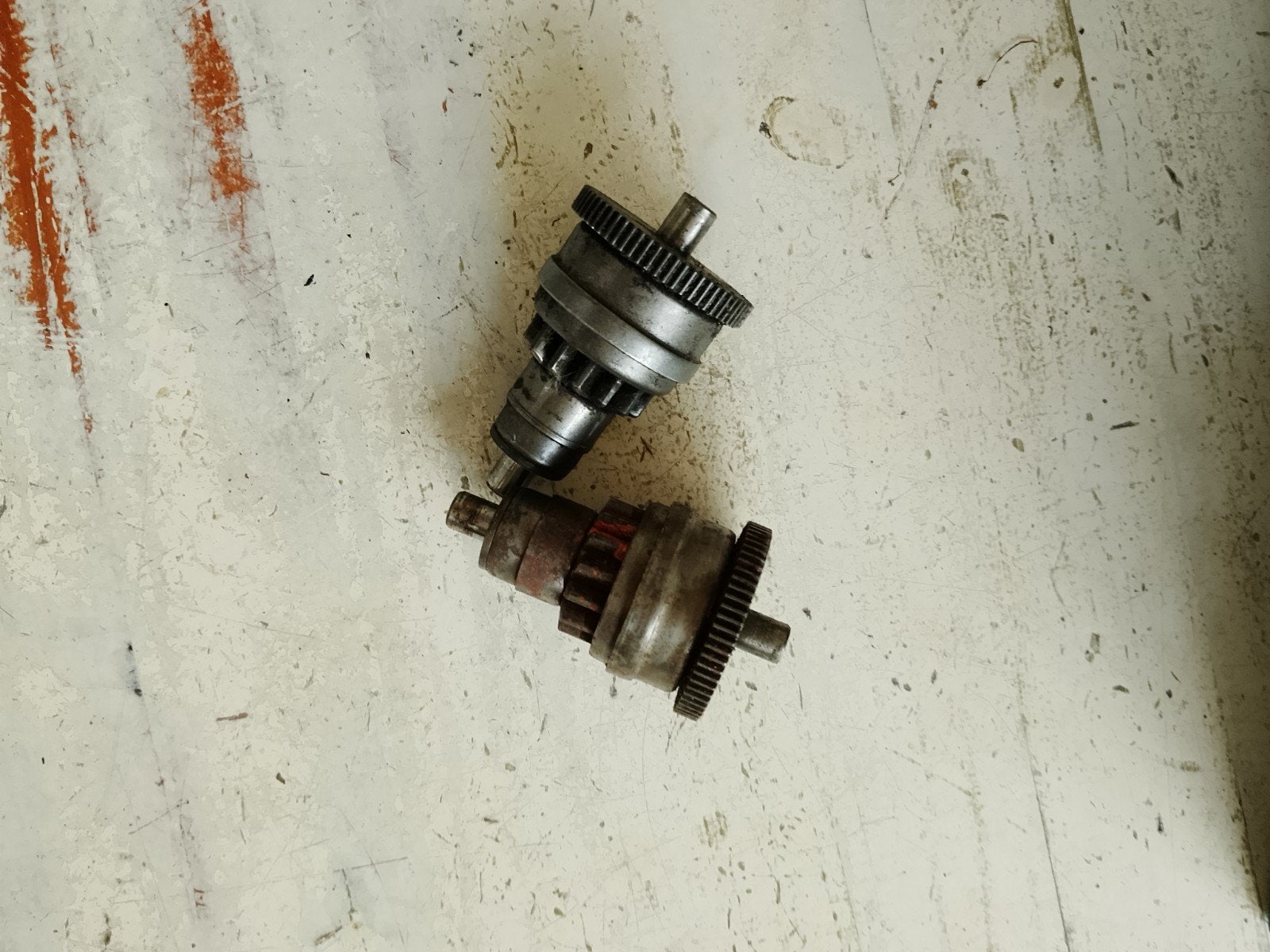2x Bendix GY6 Blok Startmotor Tandwiel Scooter Onderdelen, Ophalen of Verzenden, Gebruikt, Blok, Overige merken