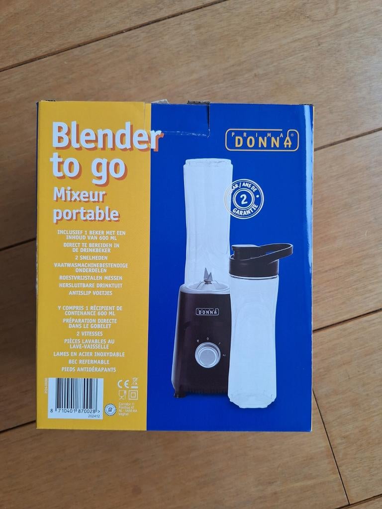 Blender to go van Prima Donna nieuw, Ophalen of Verzenden, Nieuw, Blender to go
