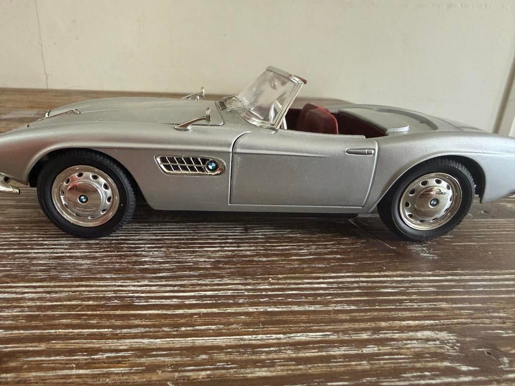 Modelauto 1:18 BMW 507 Zilver - Gedetailleerd schaalmodel, Ophalen of Verzenden, Zo goed als nieuw, Auto, Overige merken