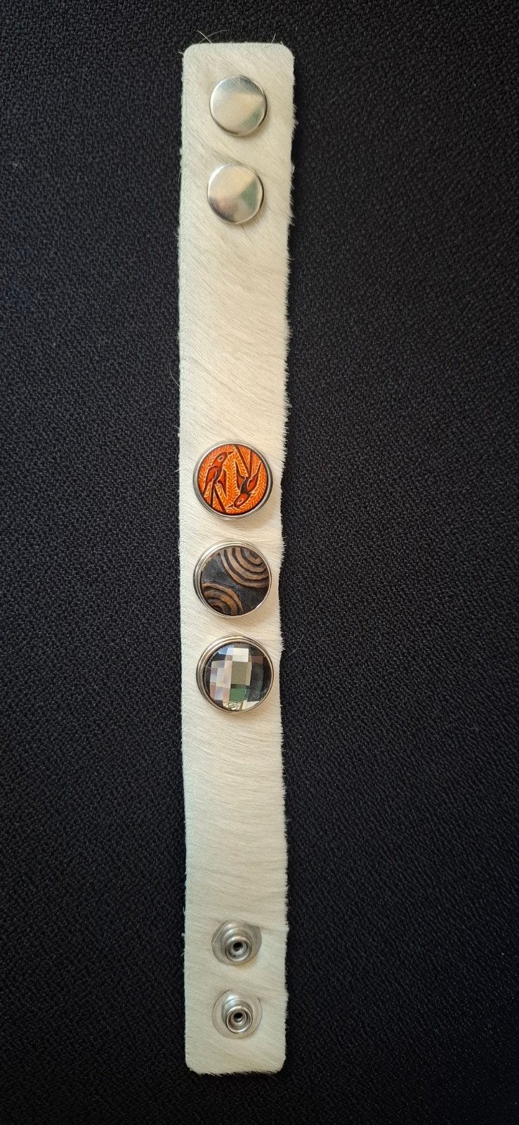 Noosa armband bond maat M Z.G.A.N., Sieraden, Tassen en Uiterlijk, Beige, Leer, Ophalen of Verzenden, Zo goed als nieuw