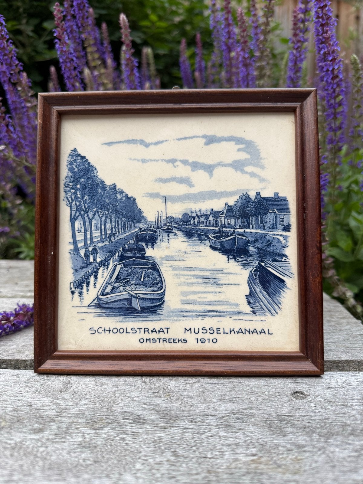 Gedenktegeltje 150 jaar Musselkanaal - Schoolstraat 1910, Ophalen