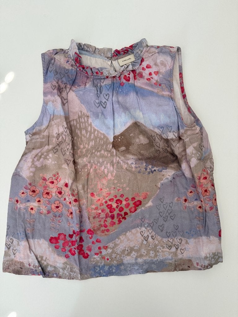 PompdeLux mouwloos meisjes shirt km maat 146-152, Meisje, Ophalen of Verzenden, Zo goed als nieuw, Shirt of Longsleeve