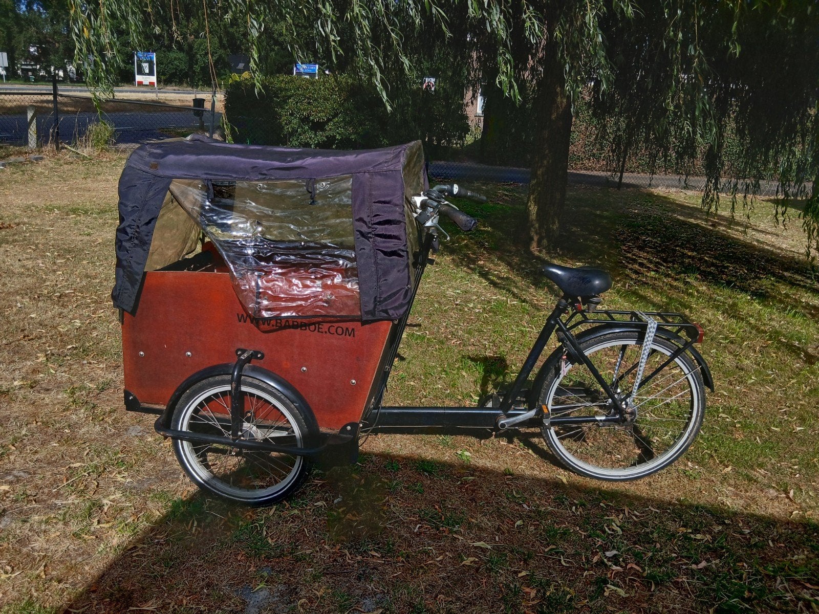 Bakfiets met huif, Ophalen, Gebruikt, 4 kinderen of meer, Huif