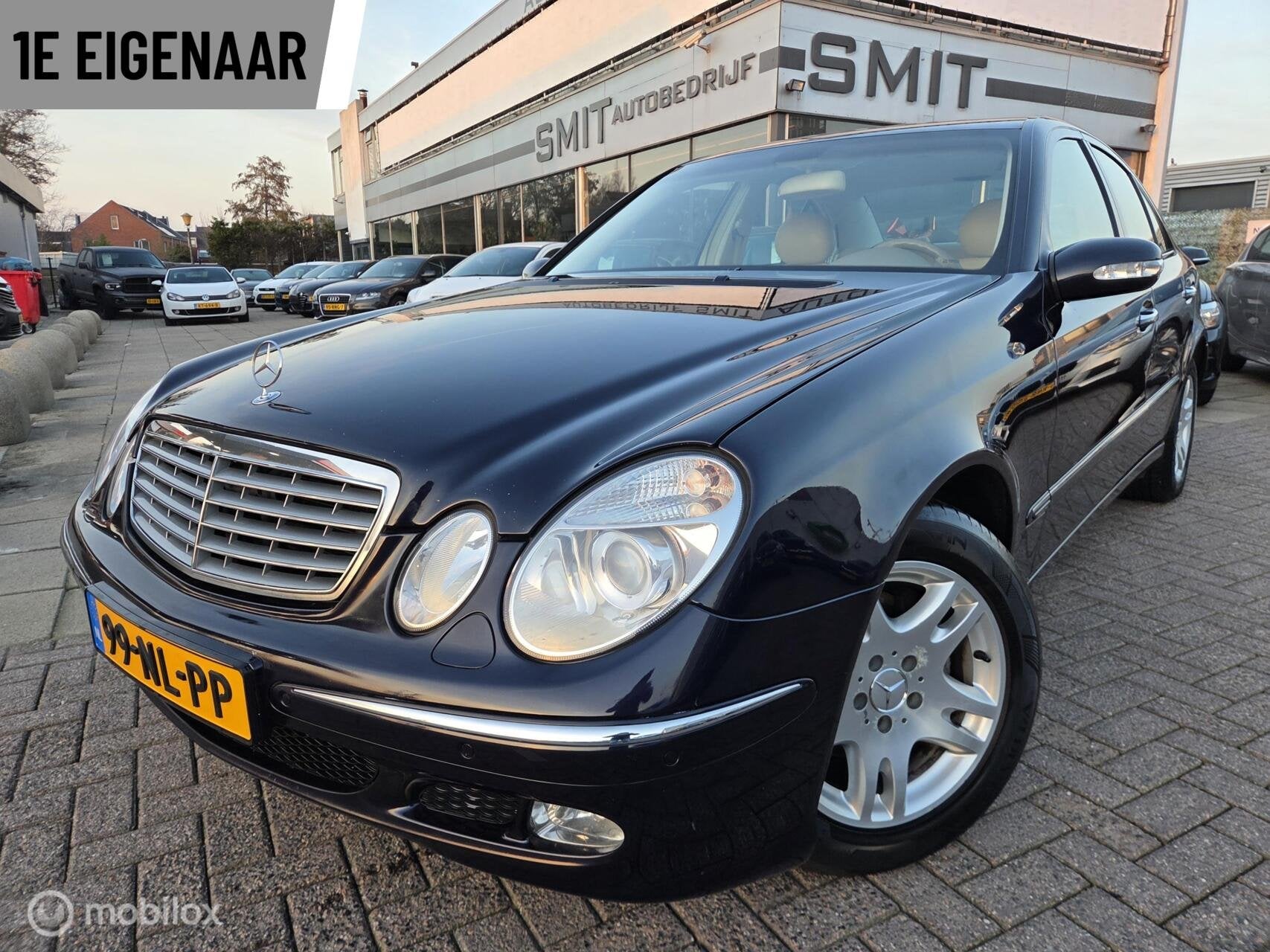 Mercedes E-klasse 240 Avantgarde NLAuto/1eEigenaar/Trekhaak, Auto's, Automaat, Gebruikt, Beige, 2597 cc