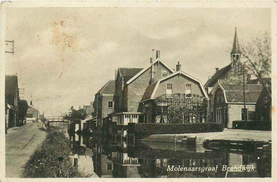 304-002-029 Molenaarsgraaf Brandwijk, Verzenden, Voor 1920, Zuid-Holland