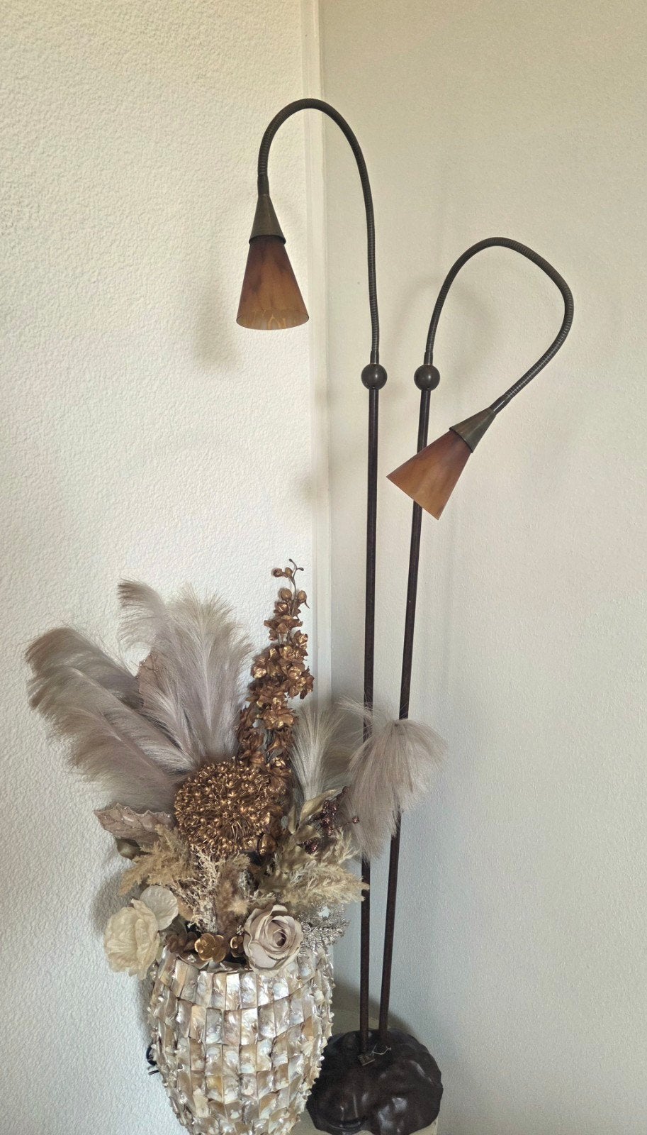 designer lamp tom kater vintage jaren 80, Ophalen, Zo goed als nieuw, Metaal, 150 tot 200 cm